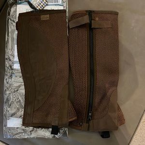 Tough 1 brown half chaps